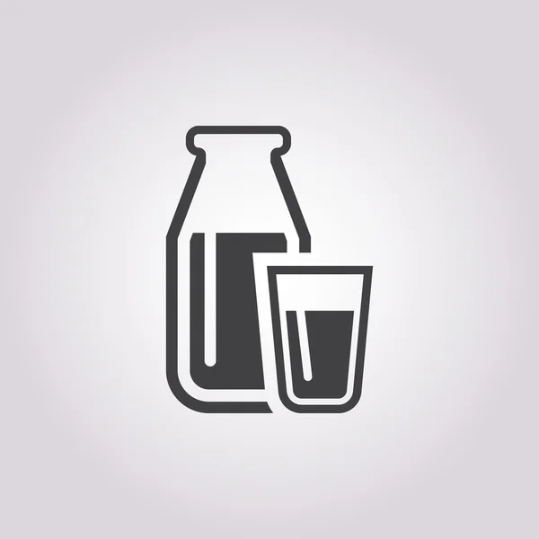 Flaska ikon på vit bakgrund — Stock vektor