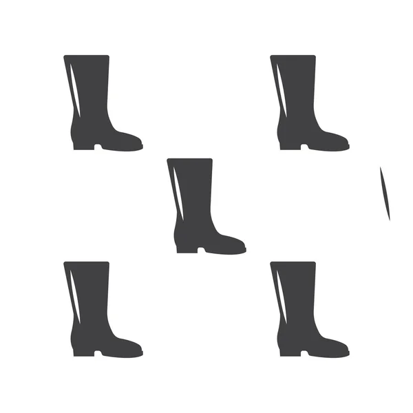 Rubber boots icon on white background — Stock Vector