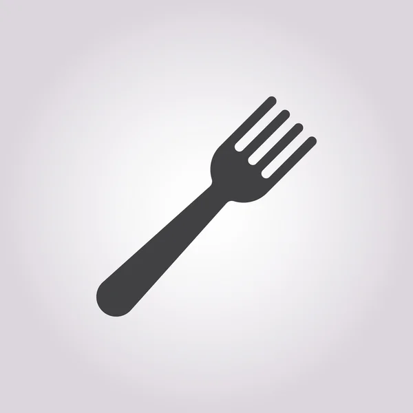 Fork icon on white background — Stock Vector