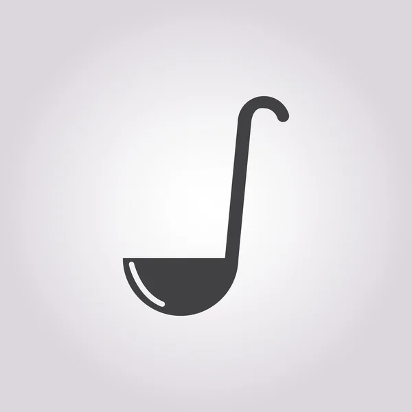 Ladle icon on white background — Stock Vector