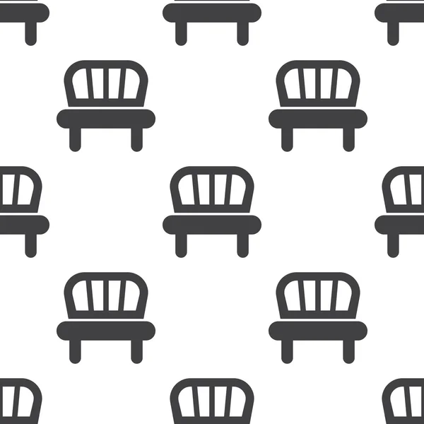 Chaise icono sobre fondo blanco — Vector de stock