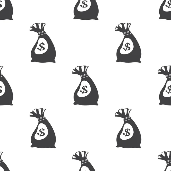 Sacchetto di icona di denaro su sfondo bianco — Vettoriale Stock