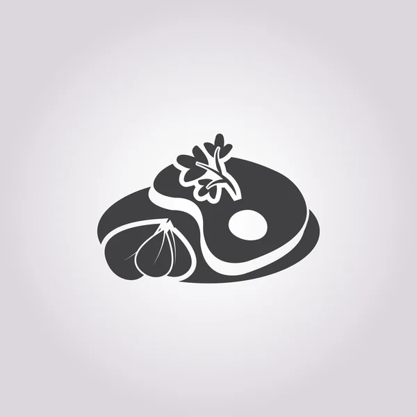 Icono de filete sobre fondo blanco — Archivo Imágenes Vectoriales