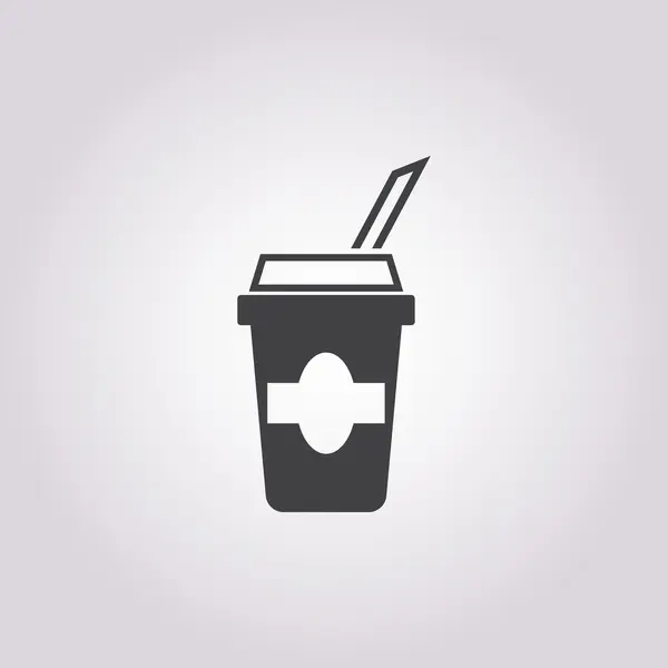 Tasse Symbol auf weißem Hintergrund — Stockvektor