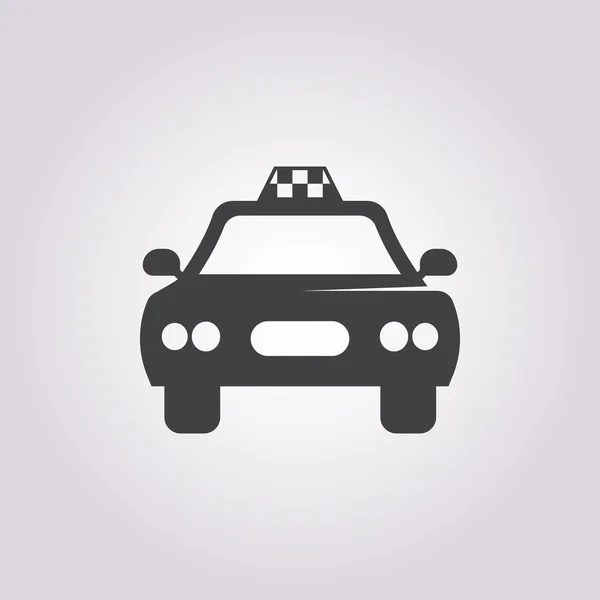 Значок такси на белом фоне — стоковый вектор