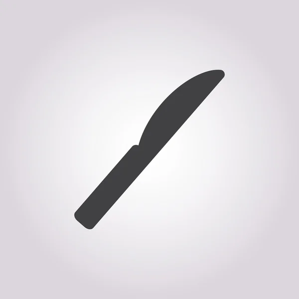 Icona del coltello su sfondo bianco — Vettoriale Stock