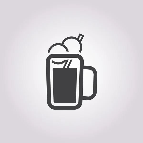 Dryck ikon på vit bakgrund — Stock vektor