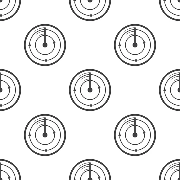 Radar zoek pictogram op witte achtergrond — Stockvector