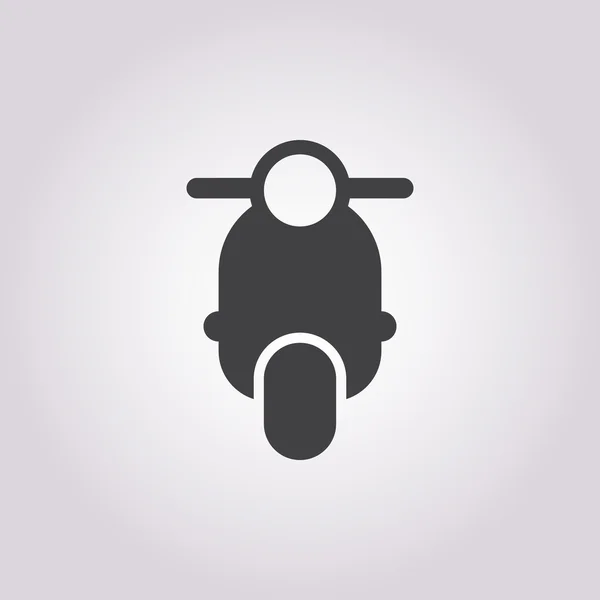 Icono de ciclomotor sobre fondo blanco — Archivo Imágenes Vectoriales