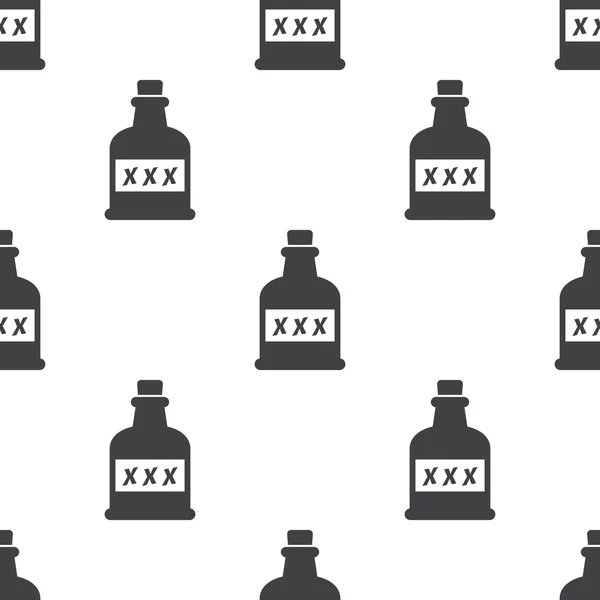 Fles van rum pictogram op witte achtergrond — Stockvector