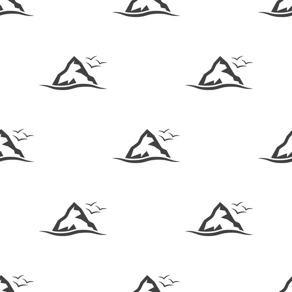 Icona aizberg su sfondo bianco — Vettoriale Stock