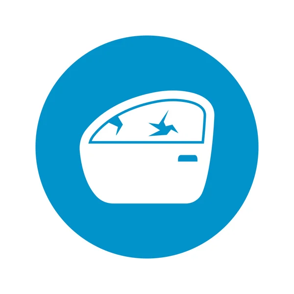 Autotür-Symbol auf weißem Hintergrund — Stockvektor