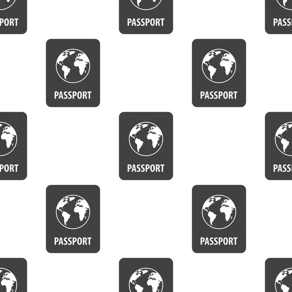 Icono de pasaporte sobre fondo blanco — Vector de stock