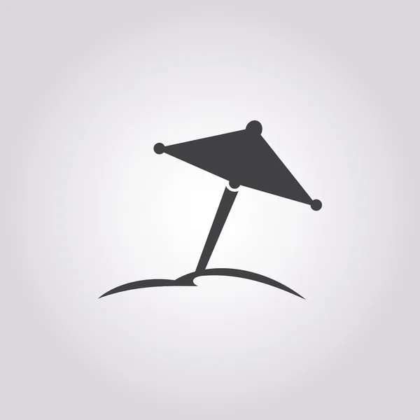 Umbrella icon on white background — Stock Vector