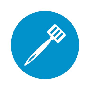 Beyaz arkaplanda spatula simgesi