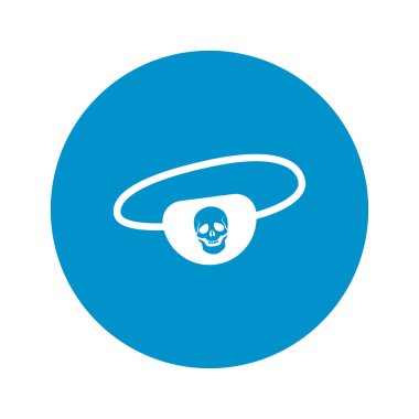 korsan bandaj simgesi beyaz arka plan üzerinde