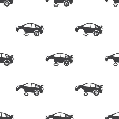 Lastik araba jack simgesi beyaz arka plan üzerinde