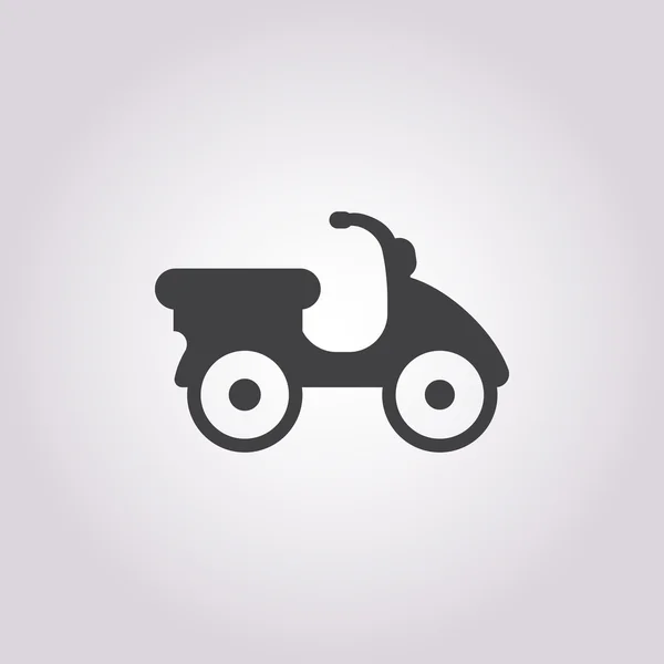 Moped icon on white background — Stock Vector