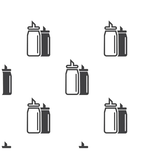 Ketchup och senap ikonen på vit bakgrund — Stock vektor