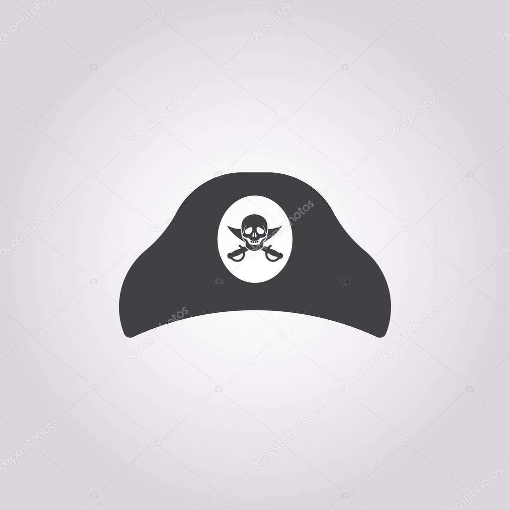 Tricorn hat icon on white background Stock Vector by ©PandaVector - Main Image