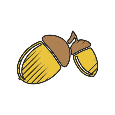 weacorn simgesi beyaz arka plan üzerinde