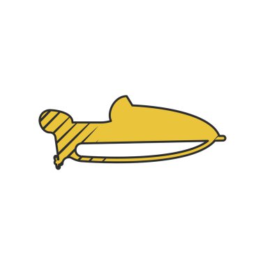 Beyaz arkaplanda tekne simgesi