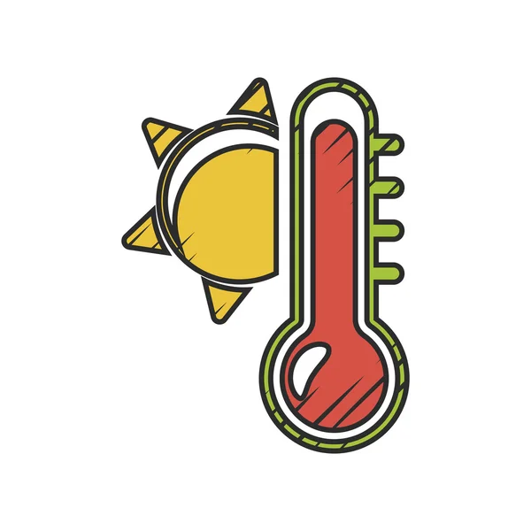 Icono caliente sobre fondo blanco — Vector de stock