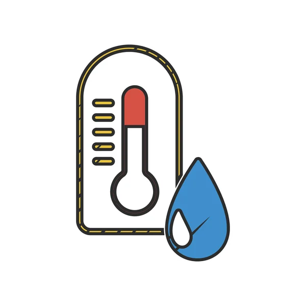 Regenpictogram op witte achtergrond — Stockvector