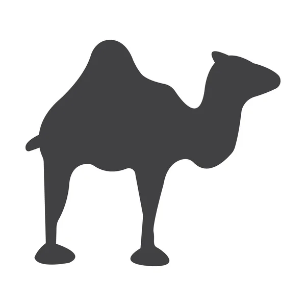 Camel negro icono simple sobre fondo blanco para web — Archivo Imágenes Vectoriales