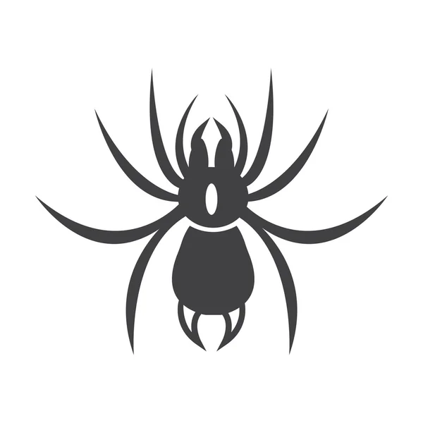 Spin Zwarte eenvoudige pictogram op witte achtergrond voor web — Stockvector
