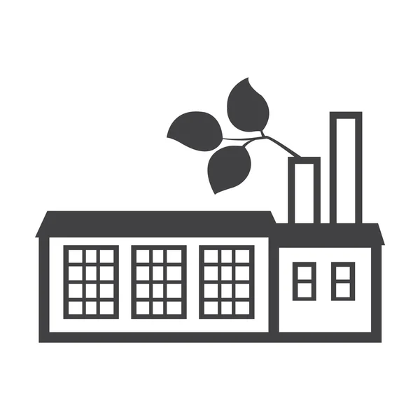 工厂黑白色背景为 web 上简单的图标 — 图库矢量图片