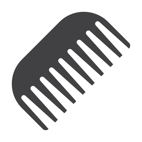 Pectination noir simple icône sur fond blanc pour le web — Image vectorielle