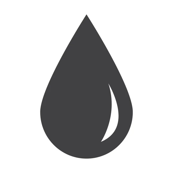 Drib negro icono simple sobre fondo blanco para web — Vector de stock