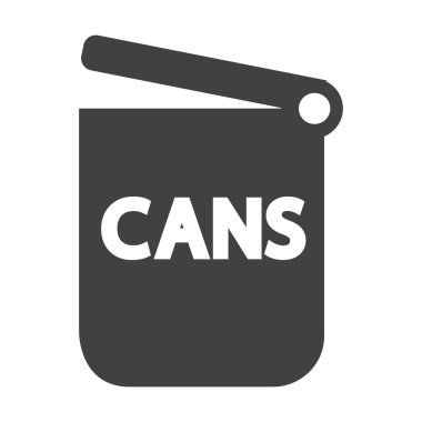 çöp web için beyaz arka planda siyah basit simgesi