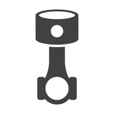 web için beyaz arka planda siyah Driveshaft basit simgesi