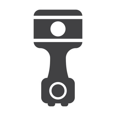 web için beyaz arka planda siyah Driveshaft basit simgesi