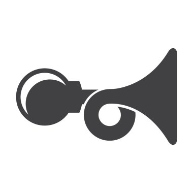 Araba bip siyah beyaz arka plan web için basit simgesine