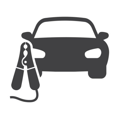 web için beyaz arka planda siyah araba basit simgesi