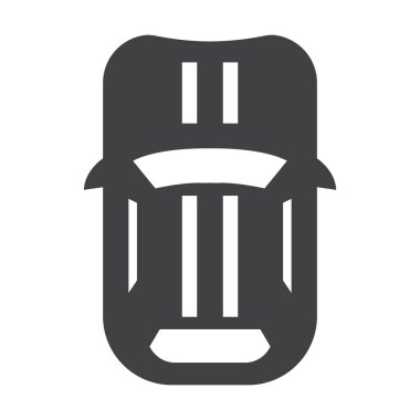 web için beyaz arka planda siyah araba basit simgesi