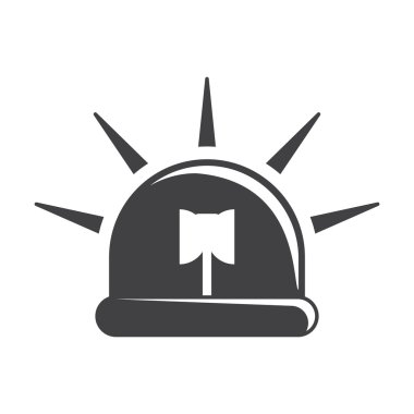 Siren siyah basit simgeler web için ayarla