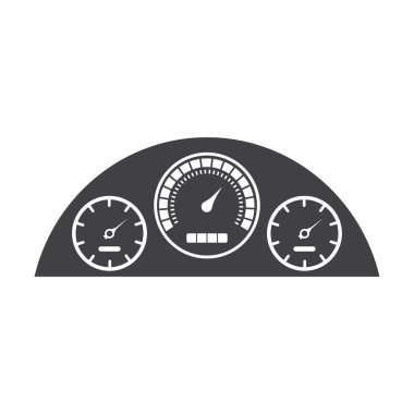 hız göstergesi siyah basit simgeler web için ayarla