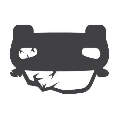 araba kazasında siyah basit simgeler Web için ayarla