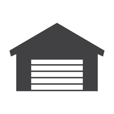 Garaj siyah basit simgeler web için ayarla