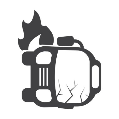 otobüs siyah basit simgeler web için ayarla