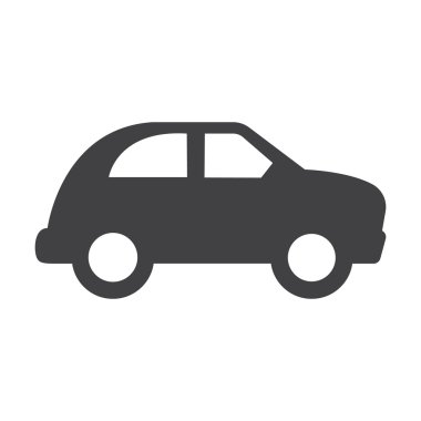 Araba siyah basit simgeler web için ayarla