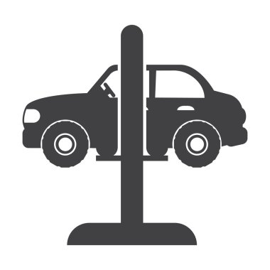 Araba tanılama web için siyah basit Icons set