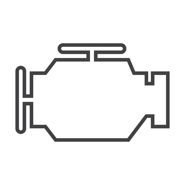 Moteur noir icône simple sur fond blanc pour le web — Image vectorielle