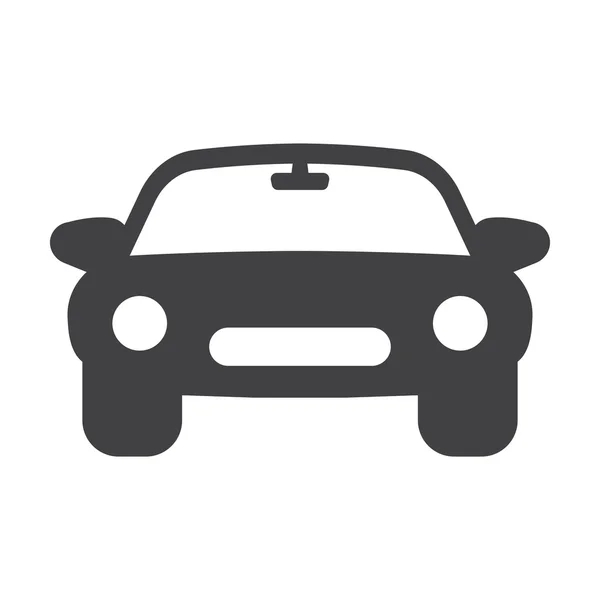 Web için beyaz arka planda siyah araba basit simgesi — Stok Vektör