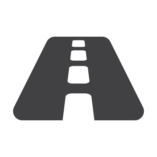 Közúti fekete egyszerű ikonok a webes — Stock Vector