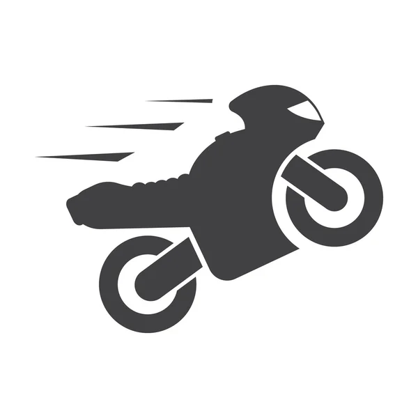 Motocyklowe czarny prostych ikon dla sieci web — Wektor stockowy